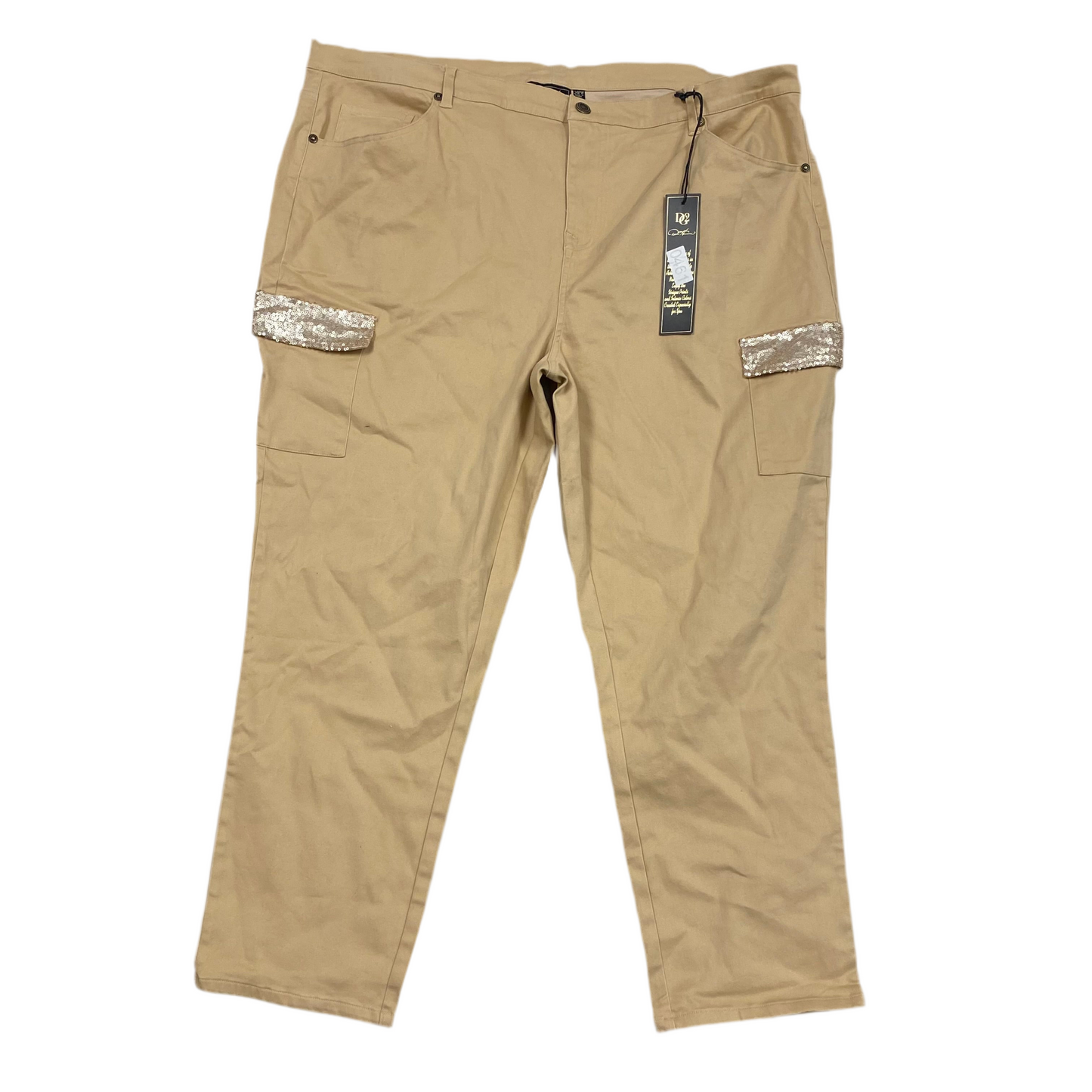 Pants Cargo & Utility By Diane Gilman In Tan, Size:24