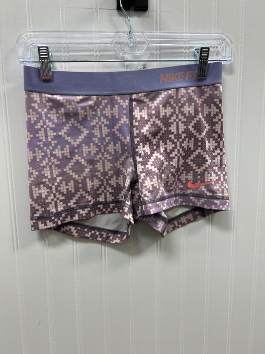 Athletic Shorts By Nike In Purple, Size:S