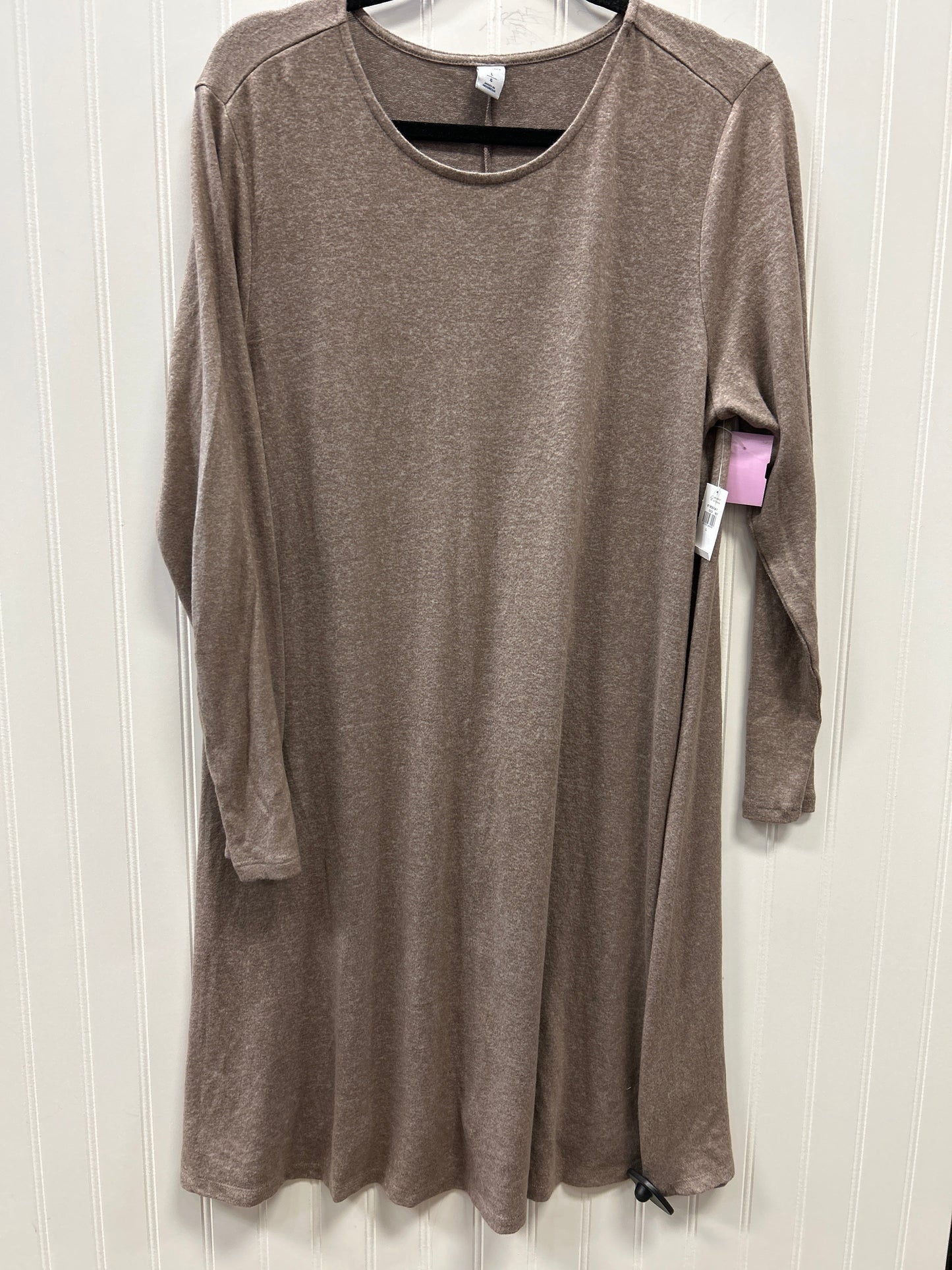 Dress Casual Midi By Old Navy In Brown, Size:L NWT