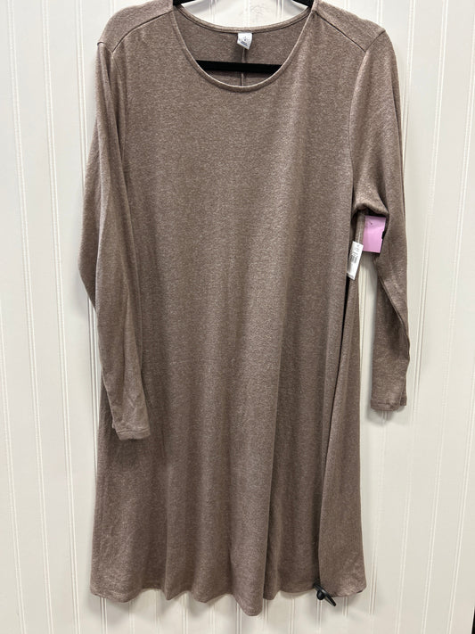 Dress Casual Midi By Old Navy In Brown, Size:L NWT