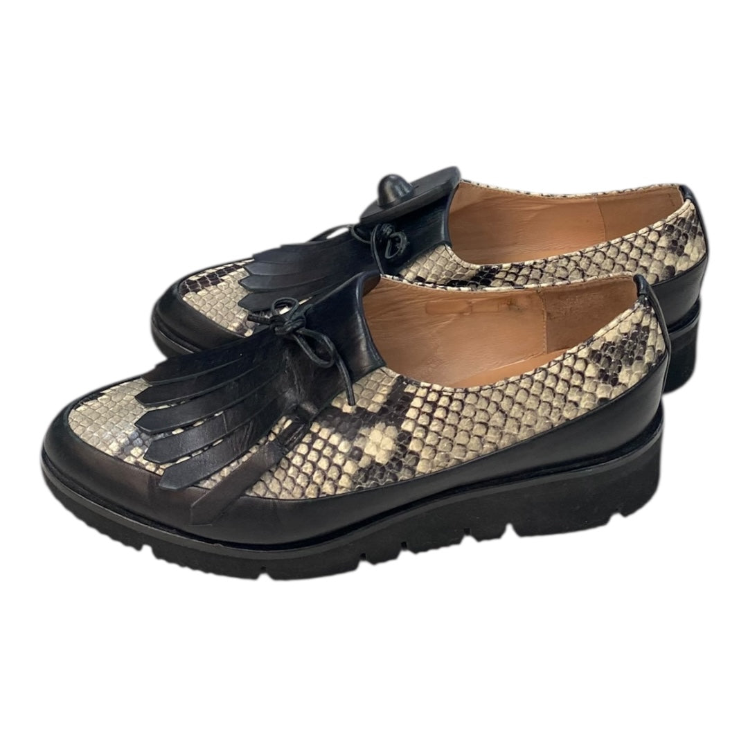 Shoes Flats By Cmc In Snakeskin Print, Size:5.5