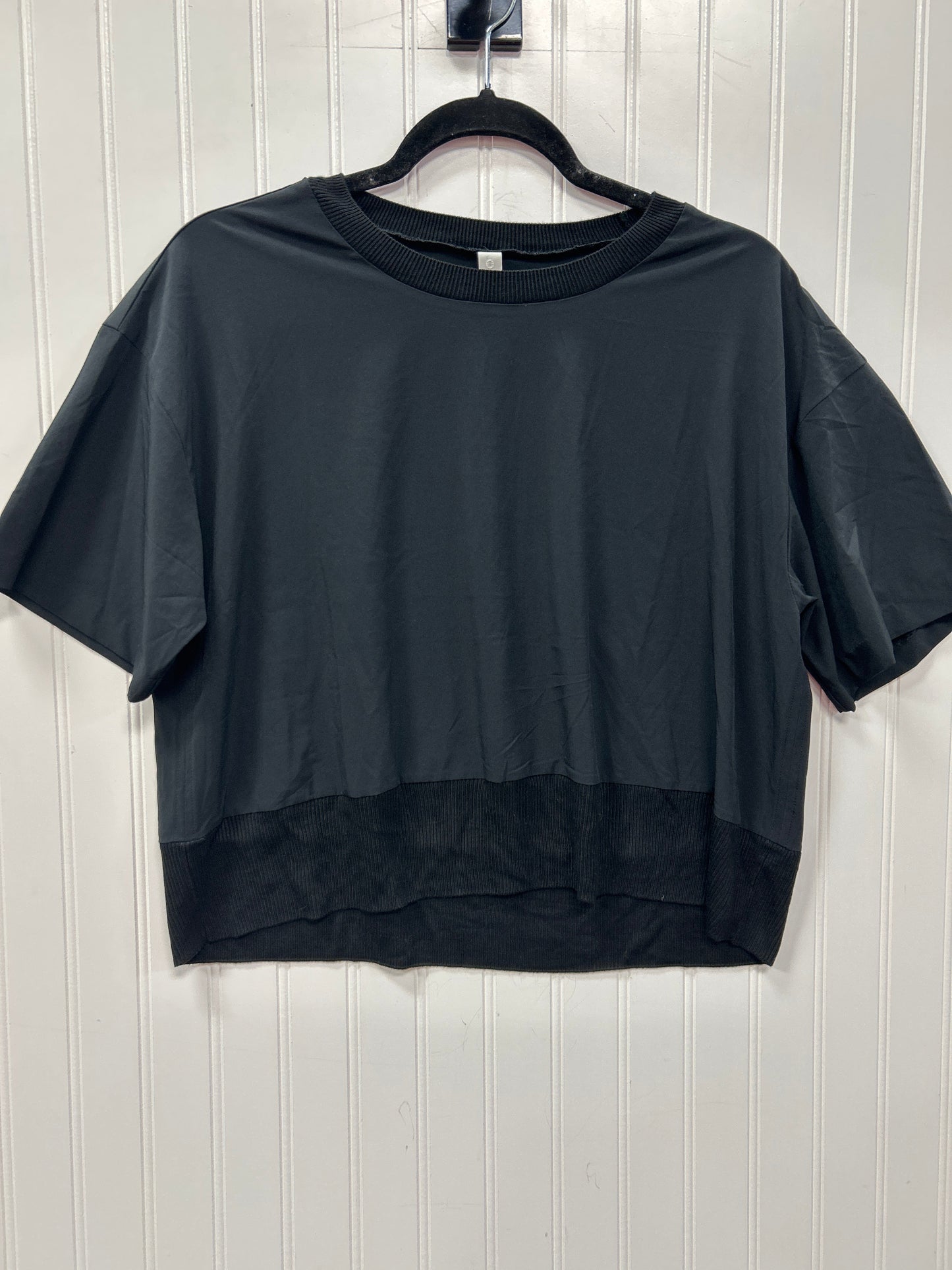 Athletic Top Ss By Athleta In Black, Size:M