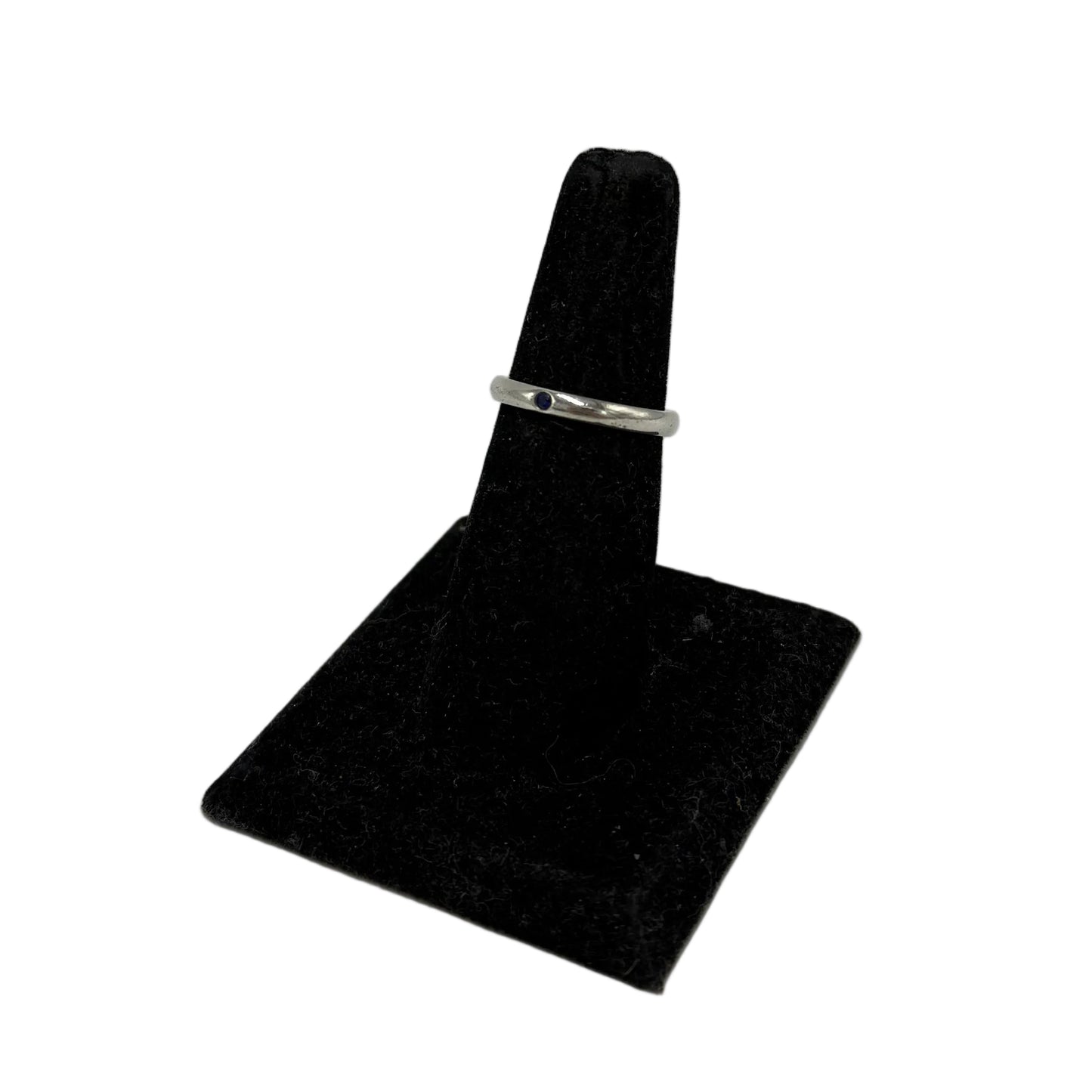 Tiffany & Company Elsa Peretti Sapphire Stacking Band Luxury Ring, Size: 7.5