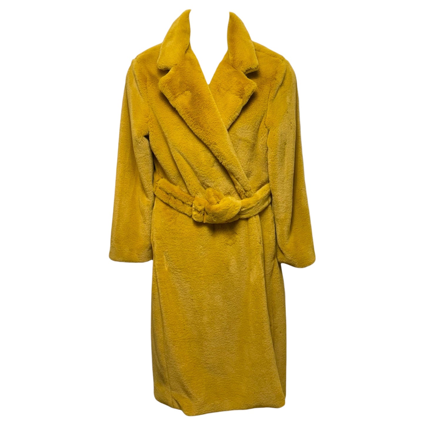 Sunny Faux Fur Coat By Hutch X Free People In Gold, Size: L
