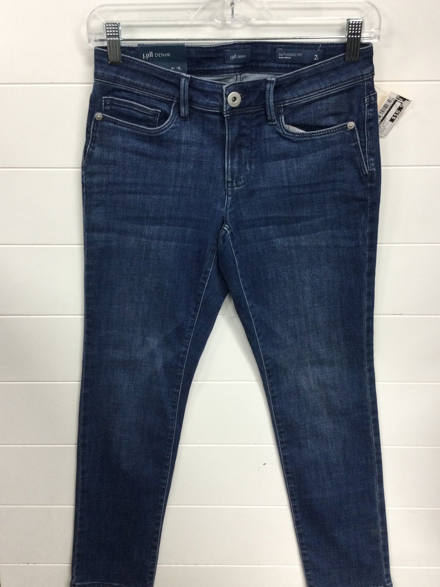 Jeans Skinny By J. Jill In Blue Denim, Size:2