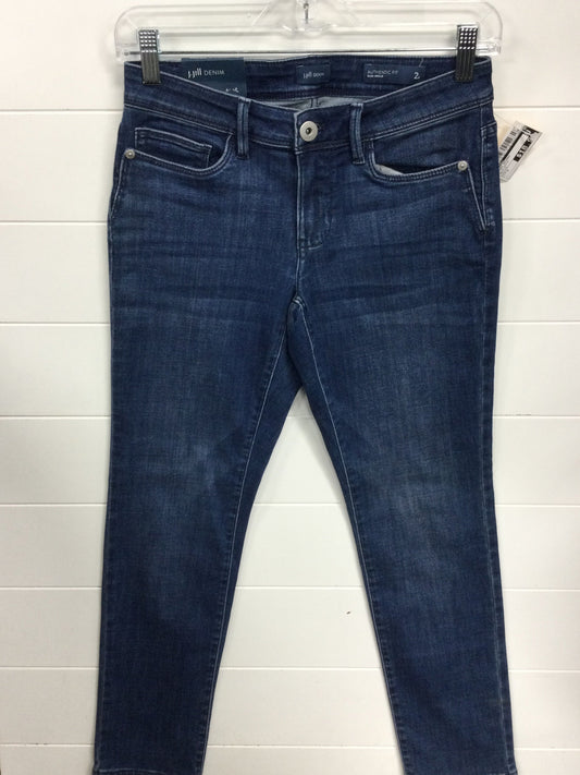 Jeans Skinny By J. Jill In Blue Denim, Size:2