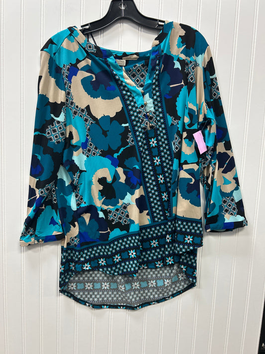 Top Ls By Dana Buchman In Blue, Size:Xl