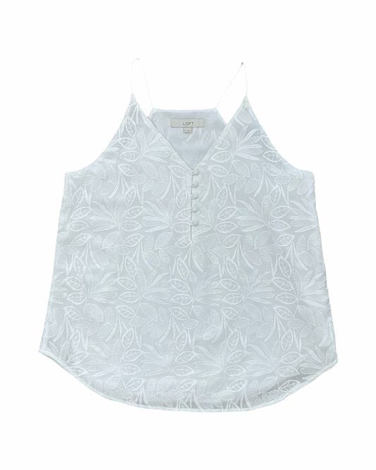 Top Cami By Loft In White, Size:S
