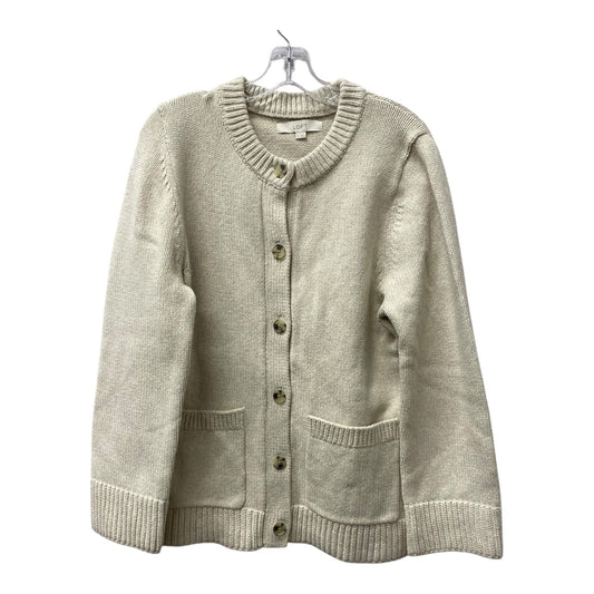 Sweater Cardigan By Loft In Beige, Size:Xl