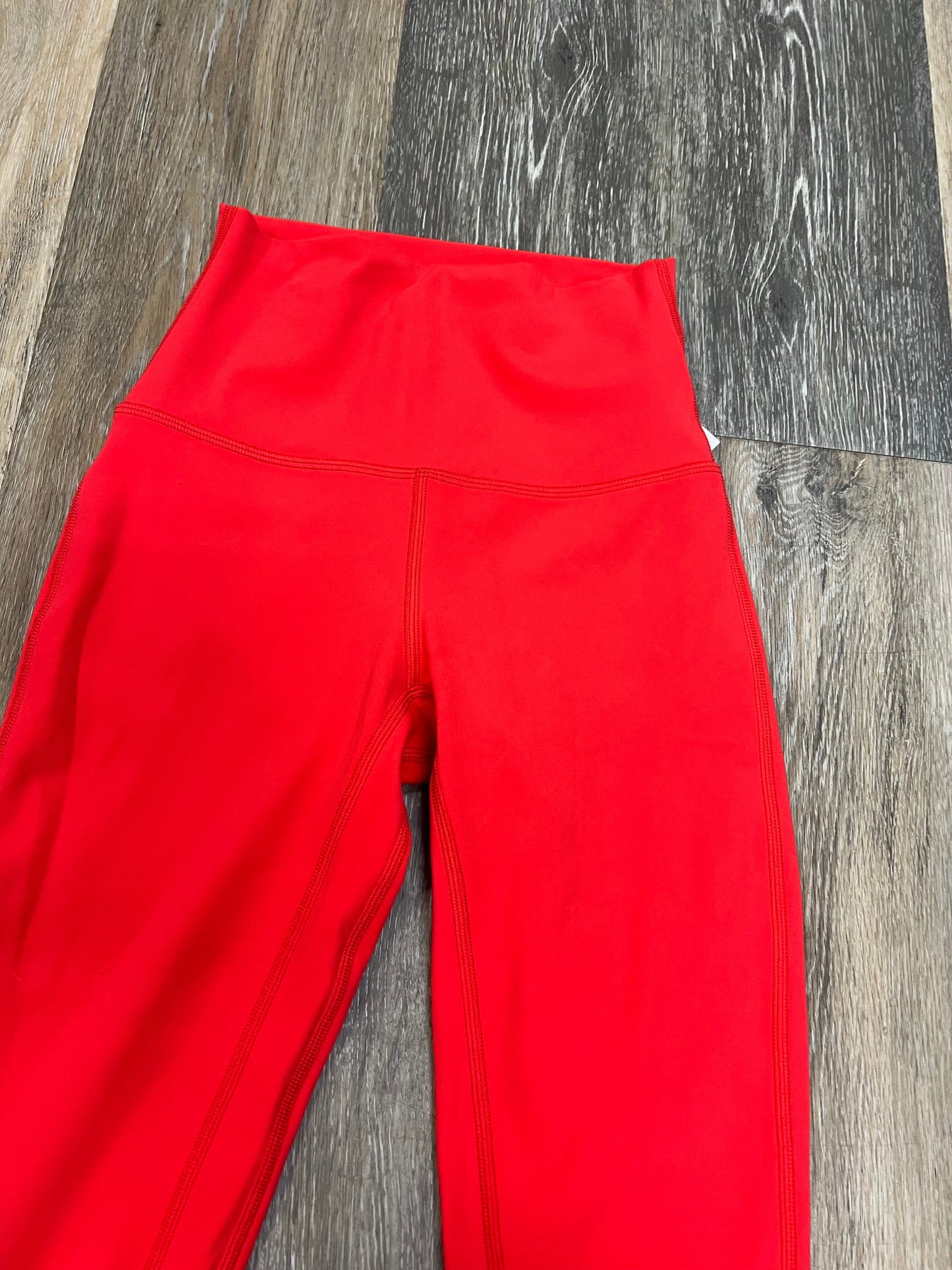 Athletic Leggings By Lululemon In Red, Size: 2