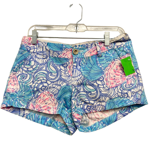 Shorts Designer By Lilly Pulitzer In Blue & Pink, Size:4
