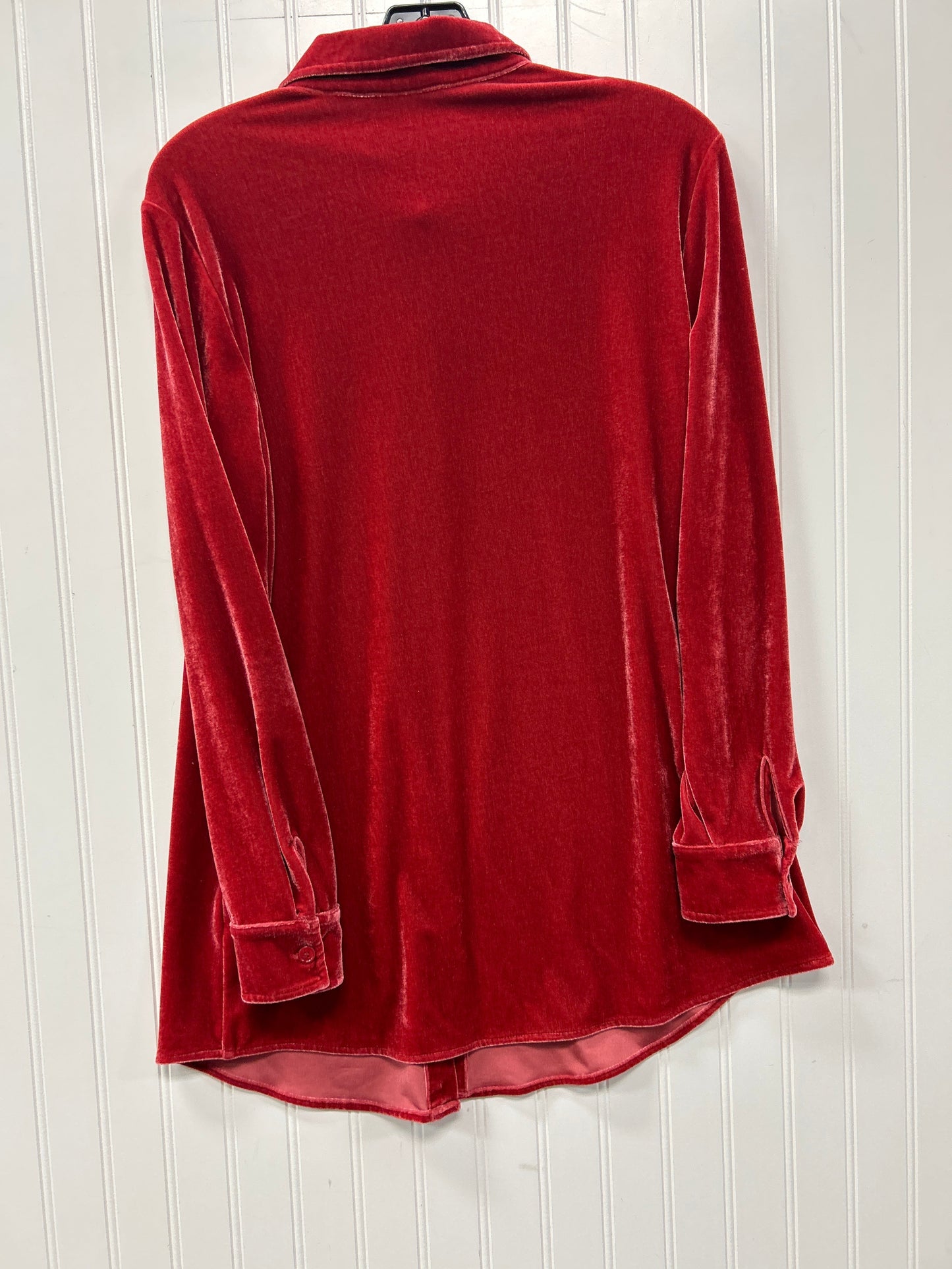 Blouse Ls By Soft Surroundings In Red, Size:S
