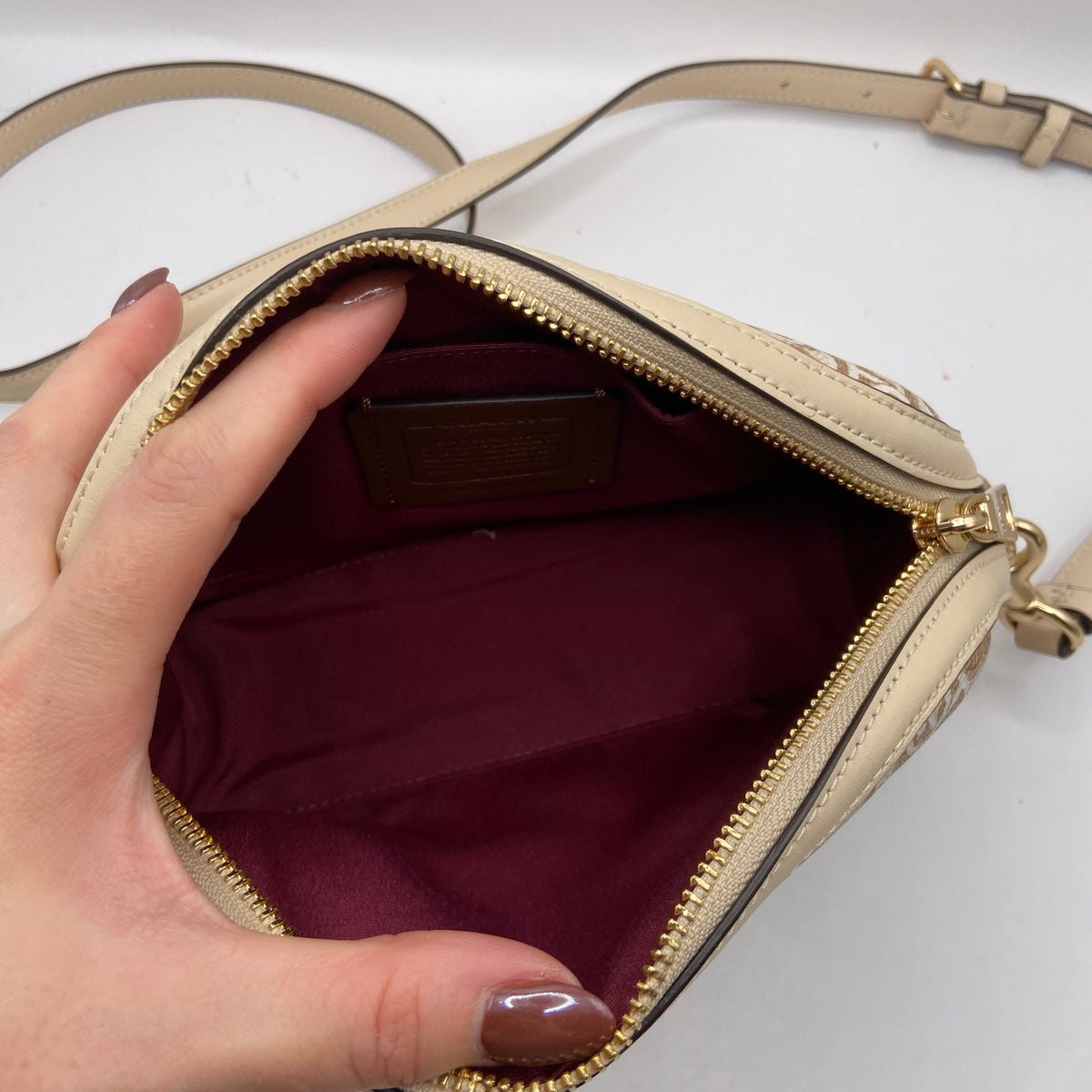 Crossbody Designer By Coach, Size: Small