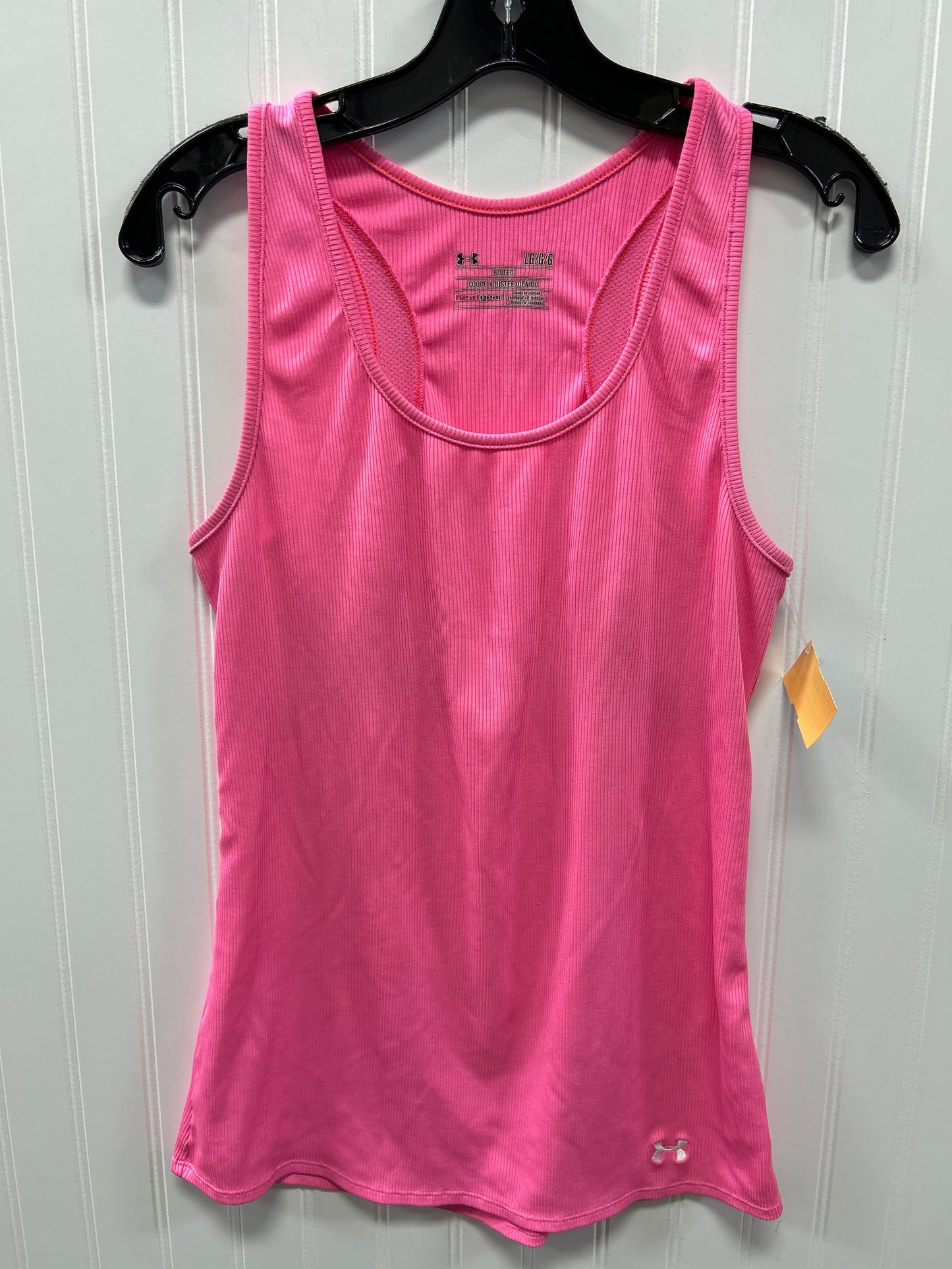 Athletic Tank Top By Under Armour In Pink, Size:L