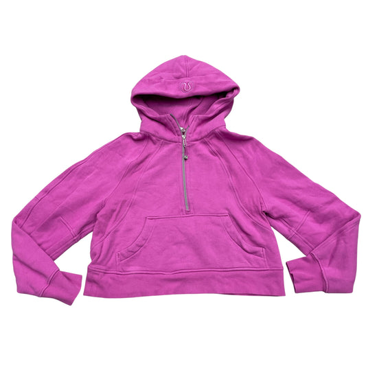 Athletic Sweatshirt Hoodie By Lululemon In Purple, Size: Xs