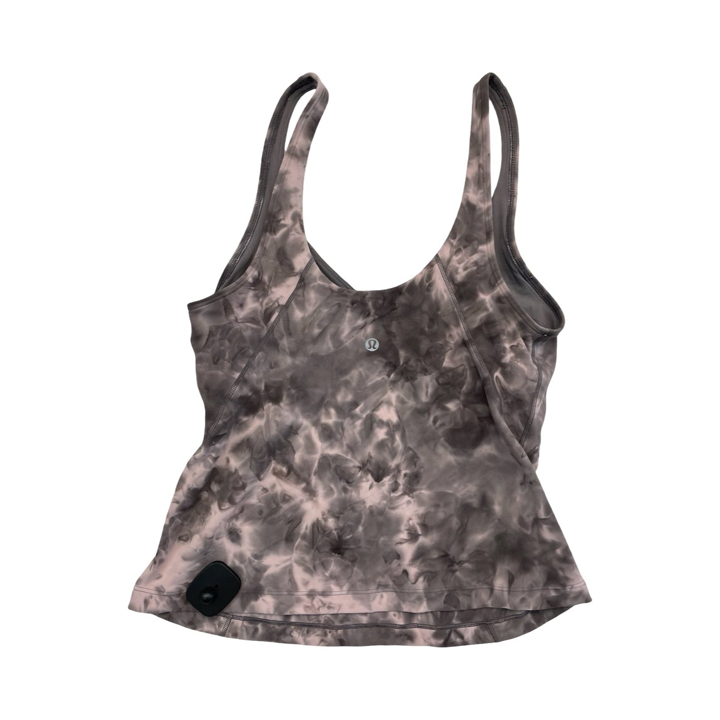 Athletic Tank Top By Lululemon In Grey & Pink, Size:8