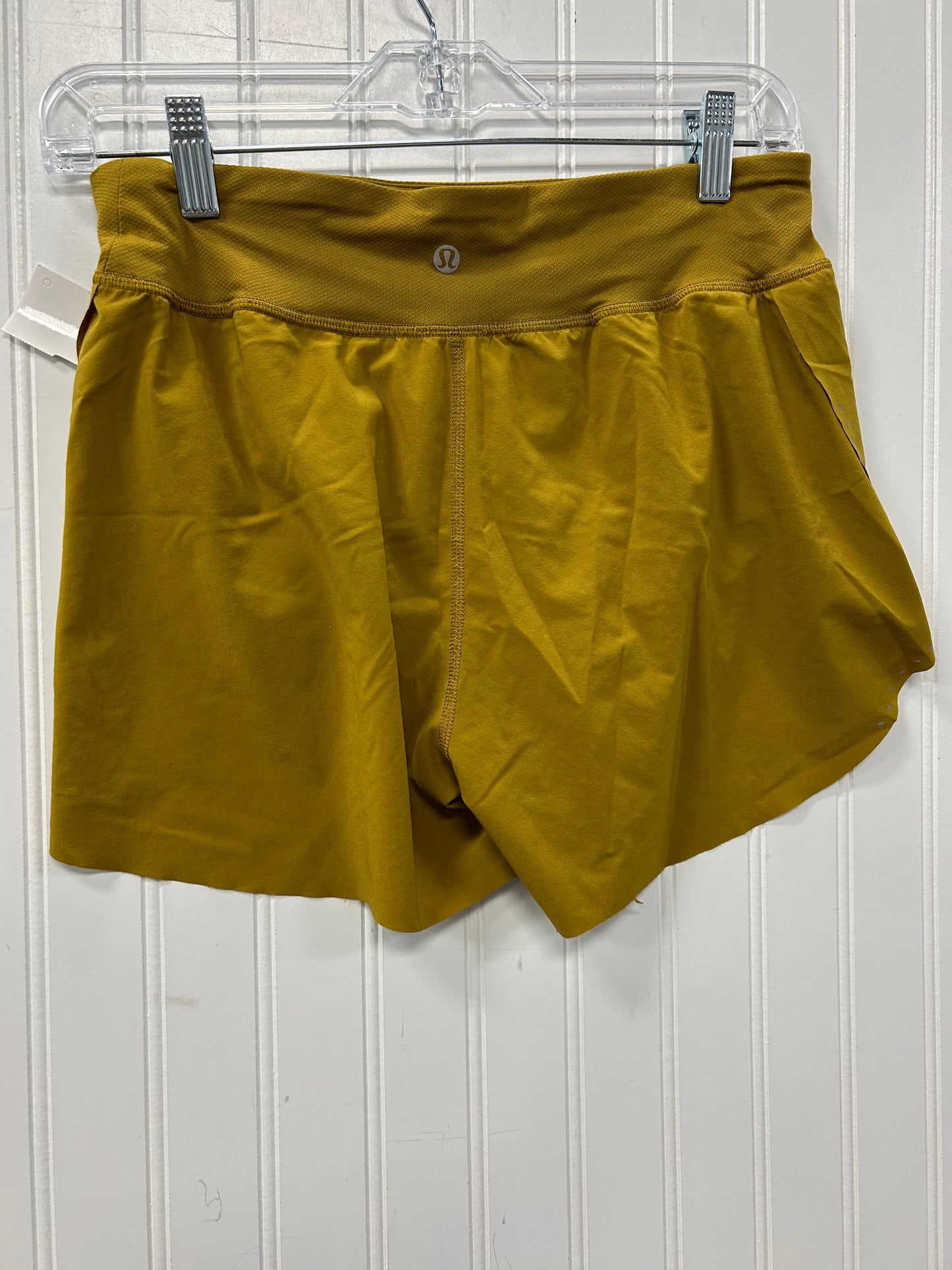 Athletic Shorts By Lululemon In Yellow, Size:6