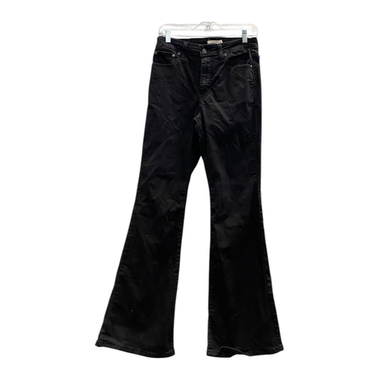 Jeans Flared By Levis In Black, Size:6