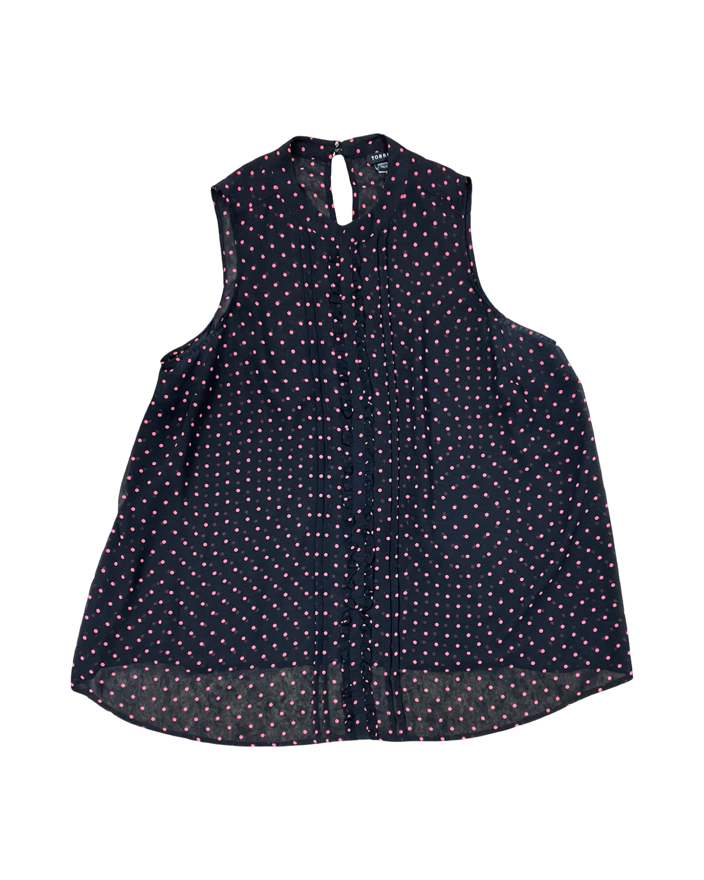 Top Sleeveless By Torrid In Black & Pink, Size:Xl