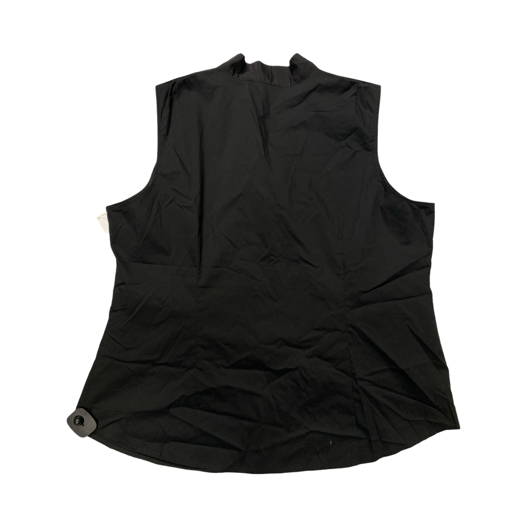 Top Sleeveless By Eloquii In Black, Size:18