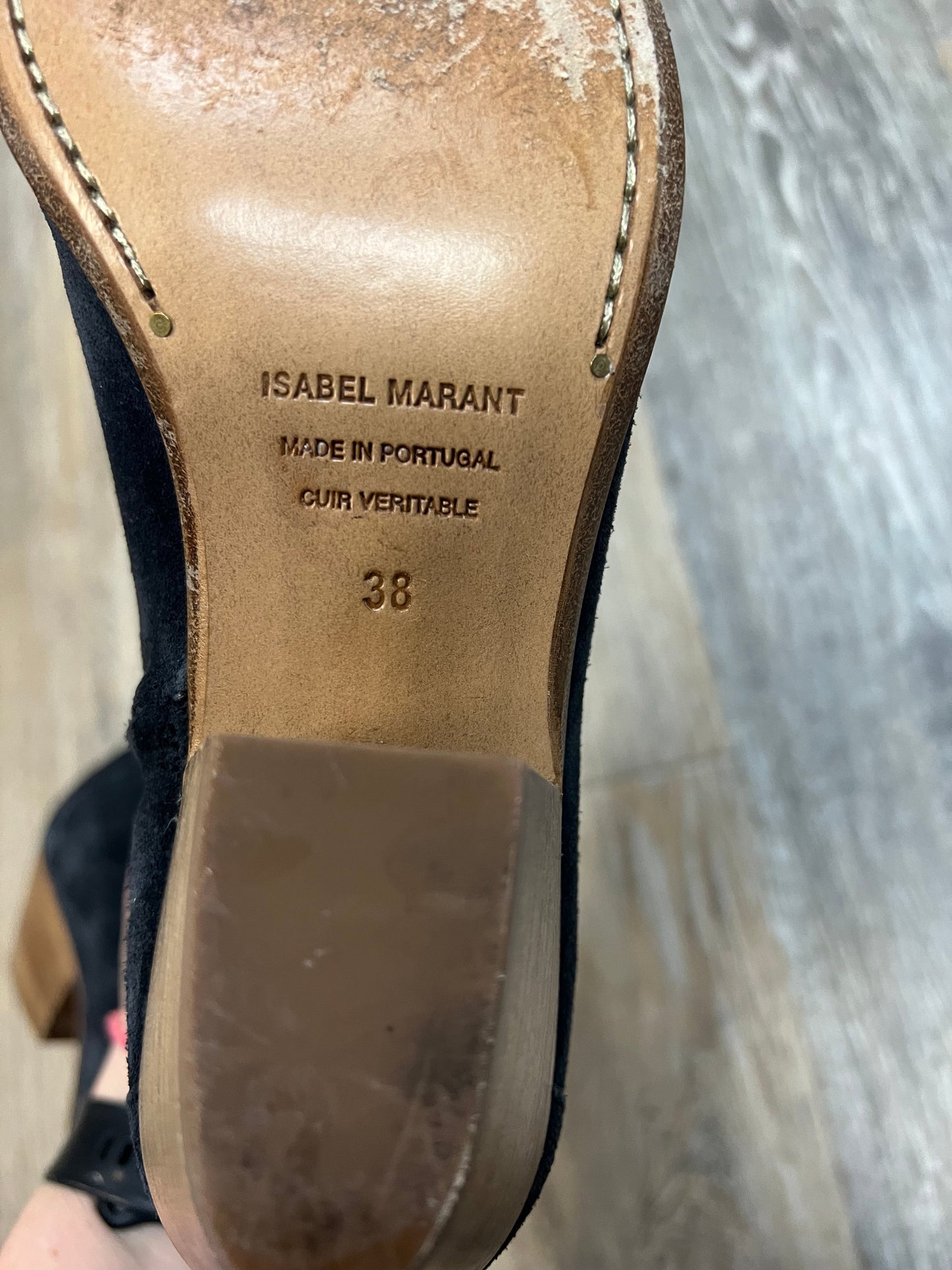 Boots Designer By Isabel Marant In Blue Grey, Size: 8/38