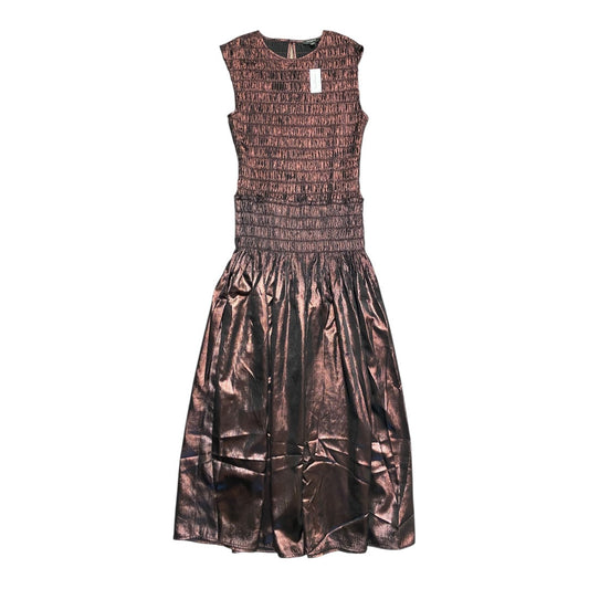 Dress Casual Maxi By Banana Republic In Brown, Size:M