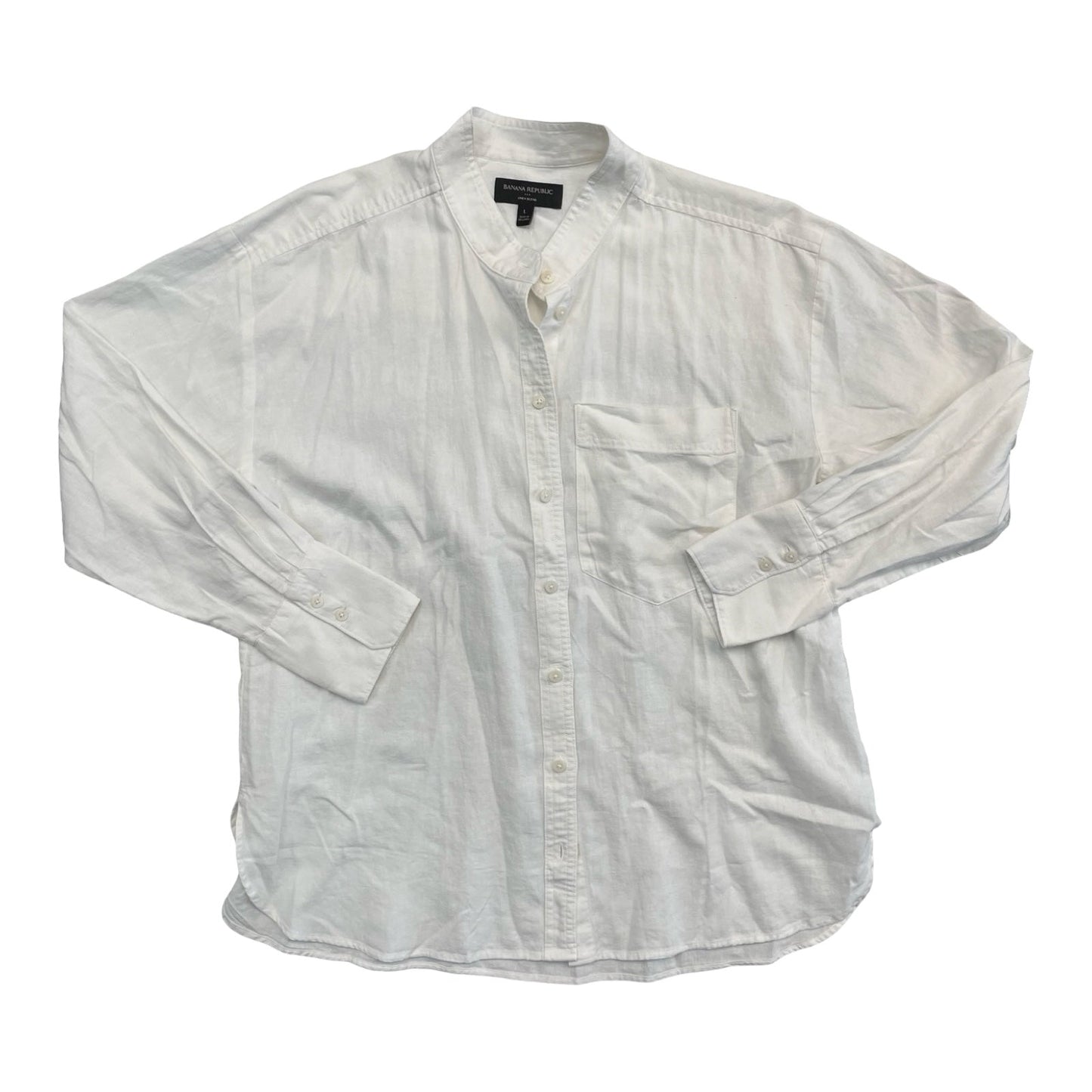 Top Ls By Banana Republic In White, Size:L