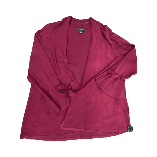 Sweater Cardigan By Alfani In Maroon, Size:Xs