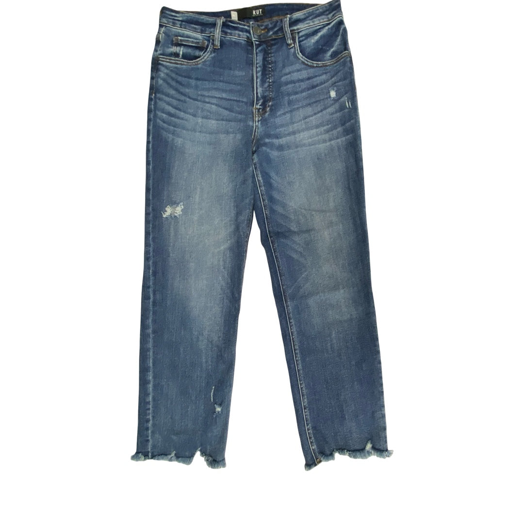 Jeans Straight By Kut In Blue, Size:10L