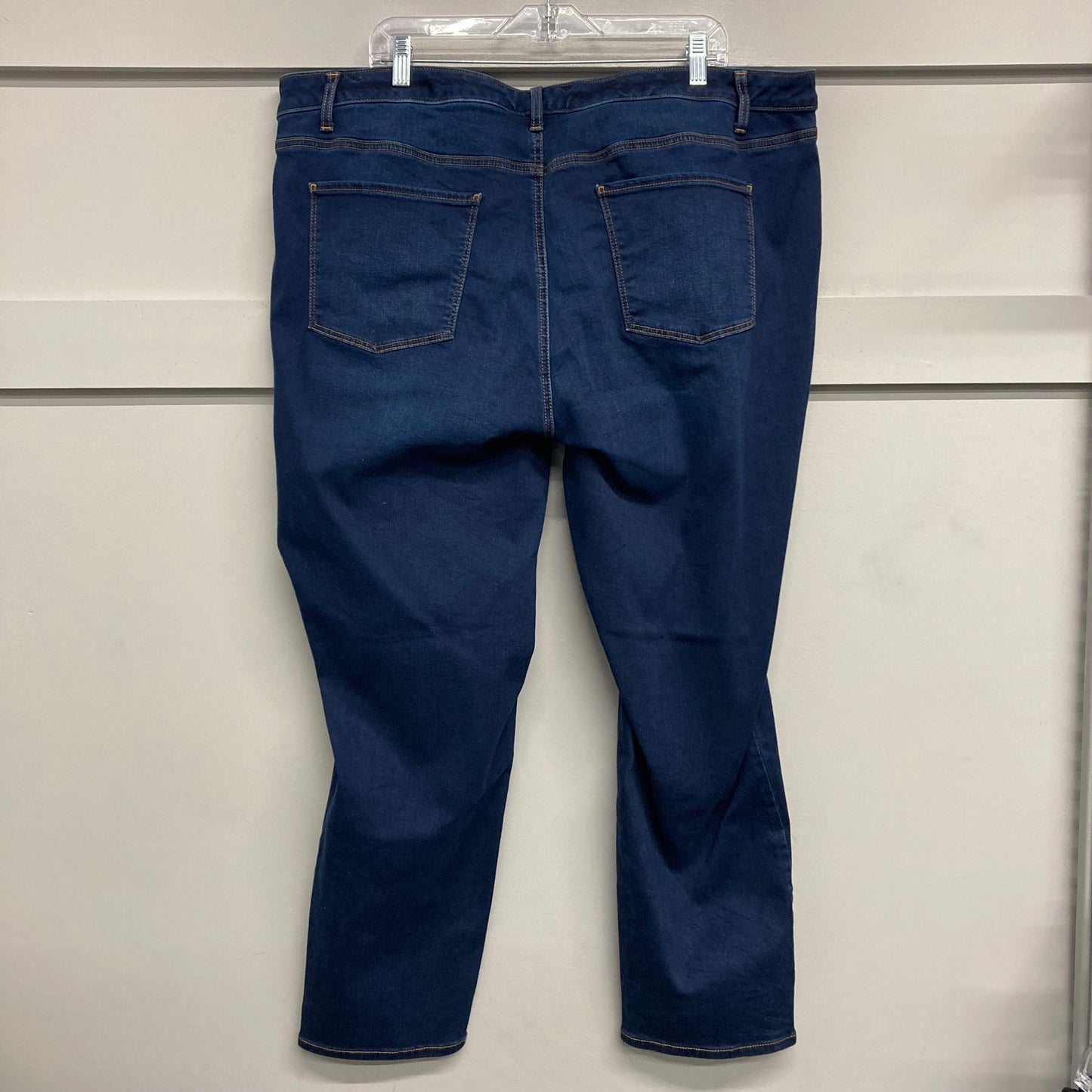 Jeans Straight By Talbots In Blue Denim, Size:22