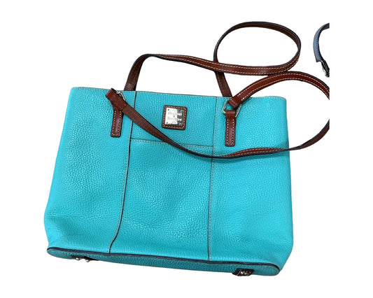 Handbag Designer By Dooney And Bourke In Teal, Size:Medium