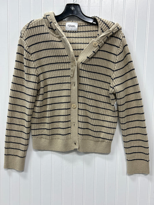 Sweater Cardigan By Cmc In Tan, Size:M