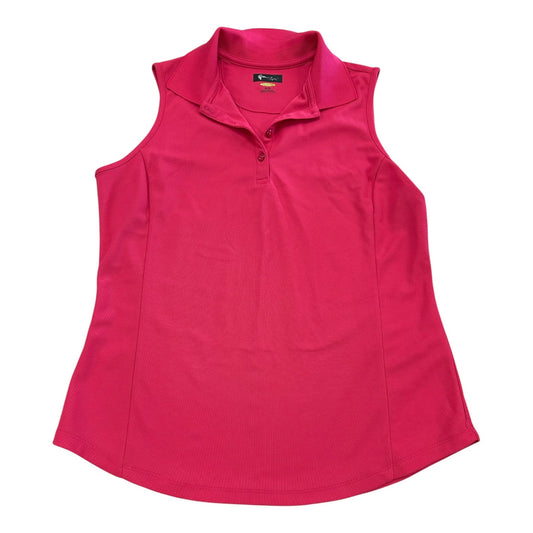 Top Sleeveless By Greg Norman In Pink, Size:M