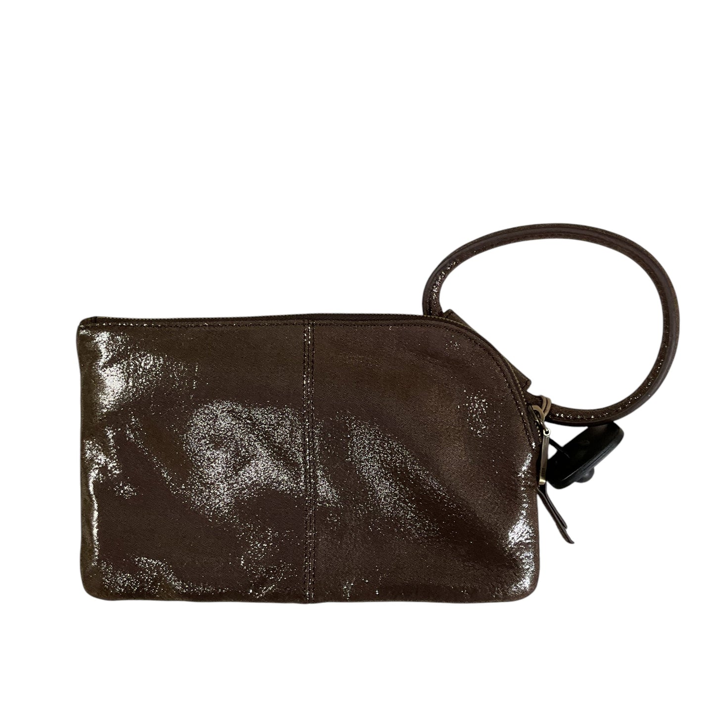 Wristlet Leather By Hobo Intl In Bronze, Size:Large