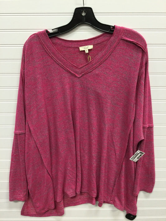 Top Ls By Easel In Pink, Size:M