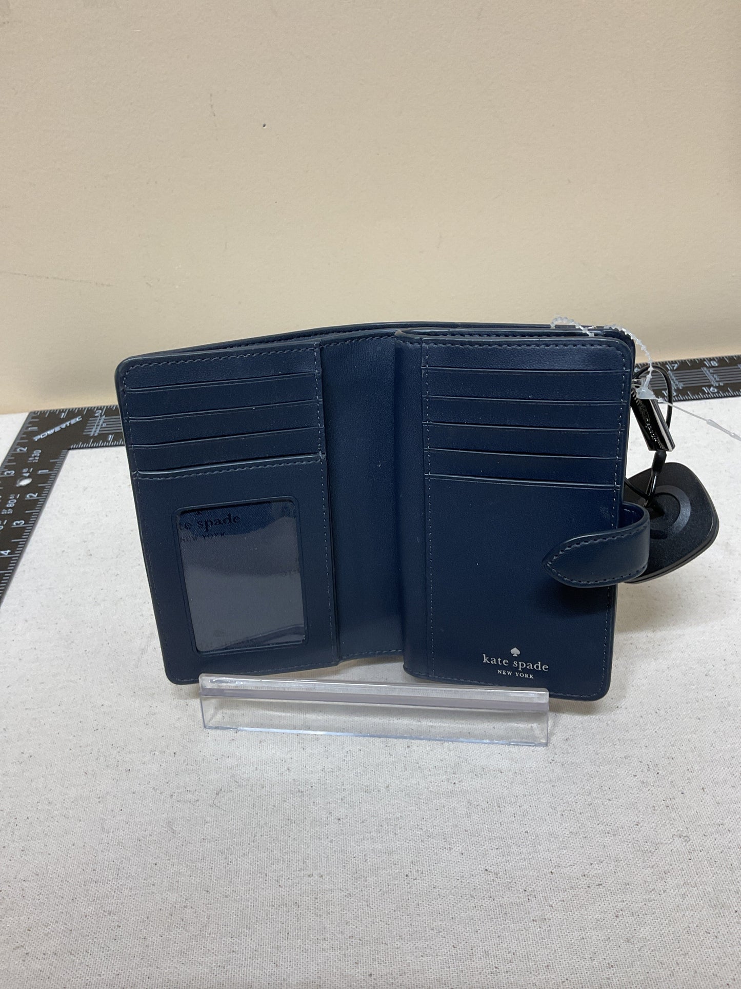 Wallet Designer By Kate Spade In Blue & White, Size:Medium