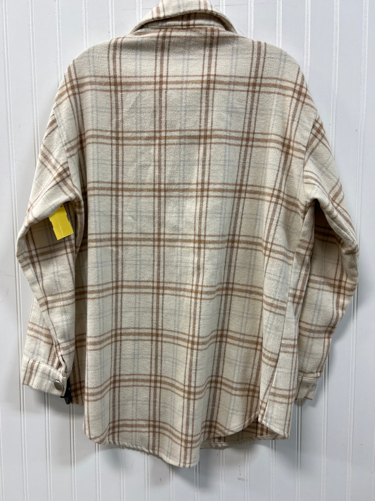 Jacket Fleece By Clothes Mentor In Cream, Size:L
