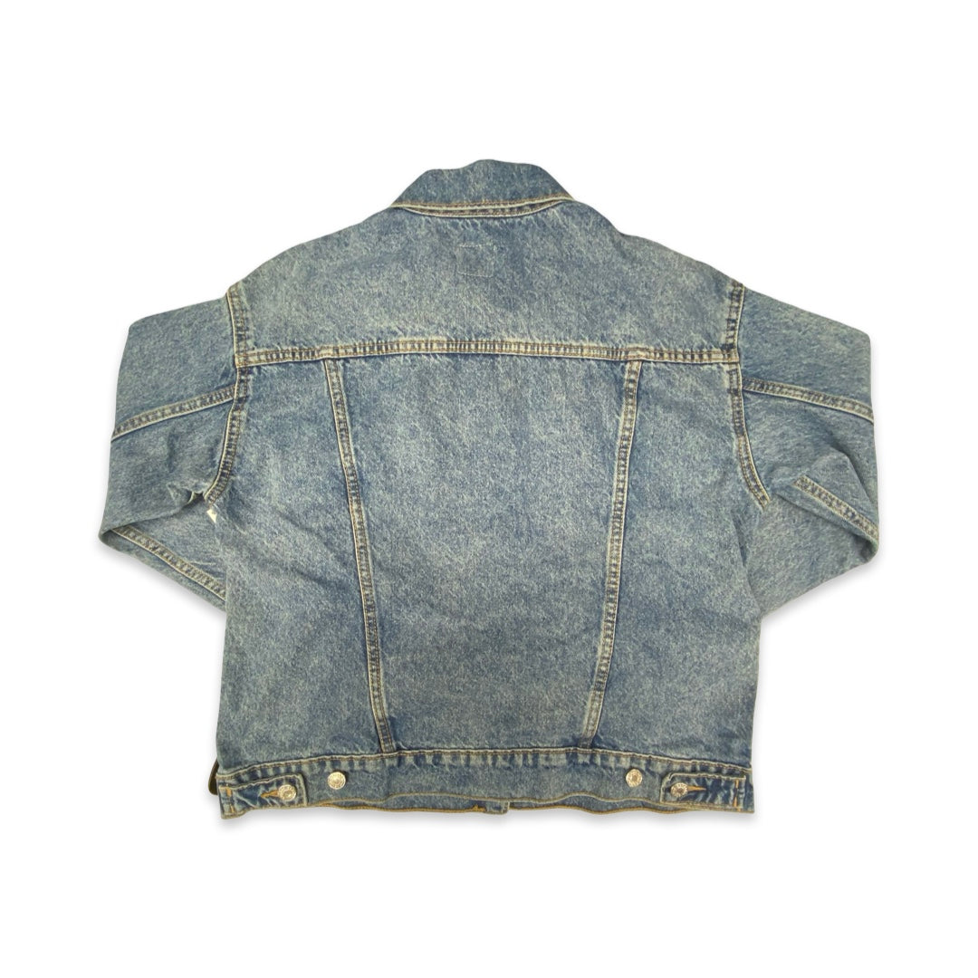 Jacket Denim By Gap In Blue Denim, Size:Xs