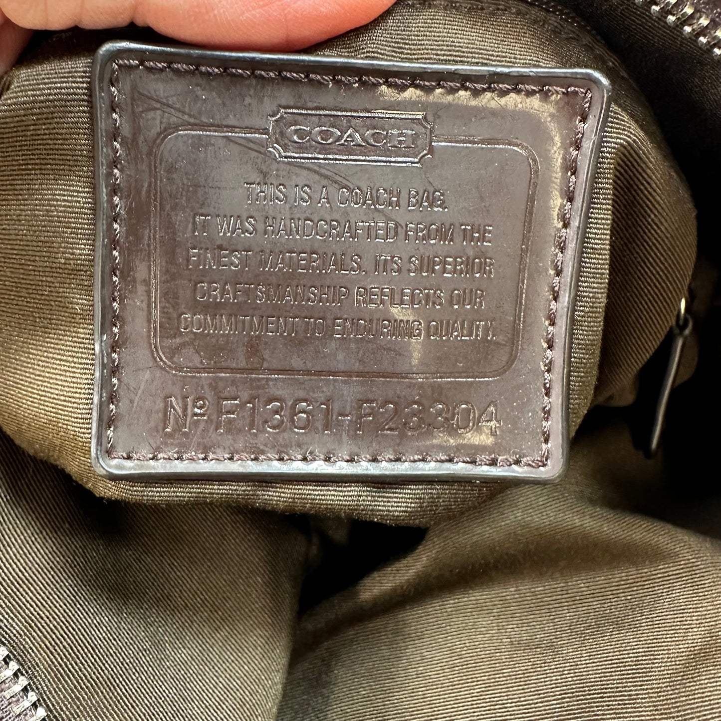Crossbody Designer By Coach, Size: Large
