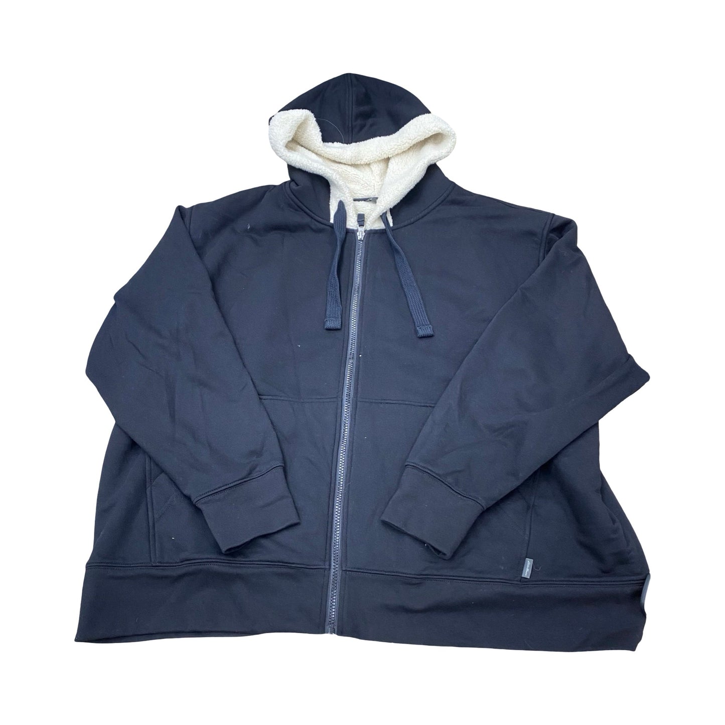 Jacket Fleece By Eddie Bauer In Black, Size:2X