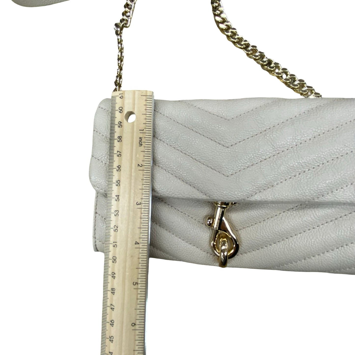 Handbag Designer By Rebecca Minkoff In Beige, Size:Small