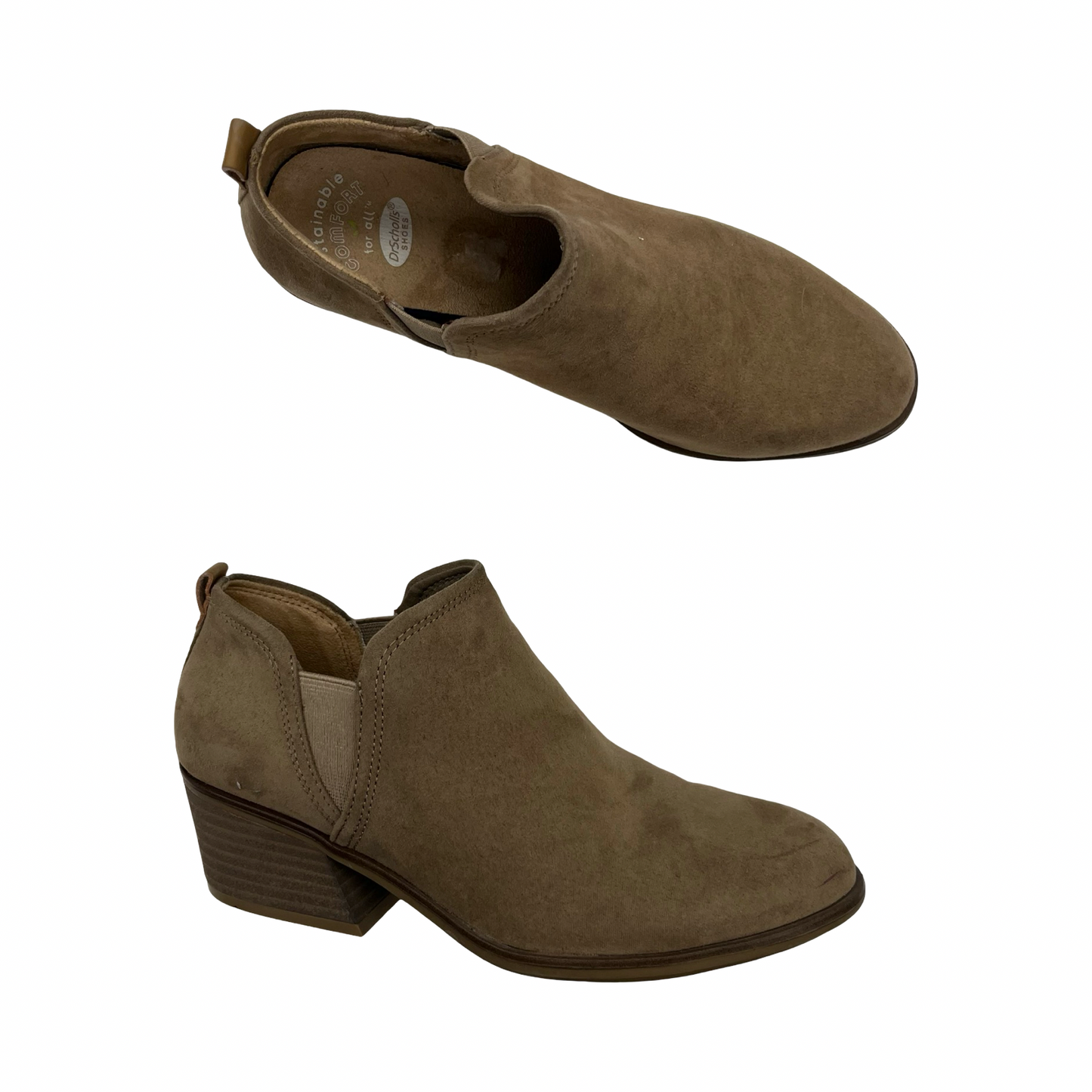 Boots Ankle Heels By Dr Scholls In Brown, Size:6.5