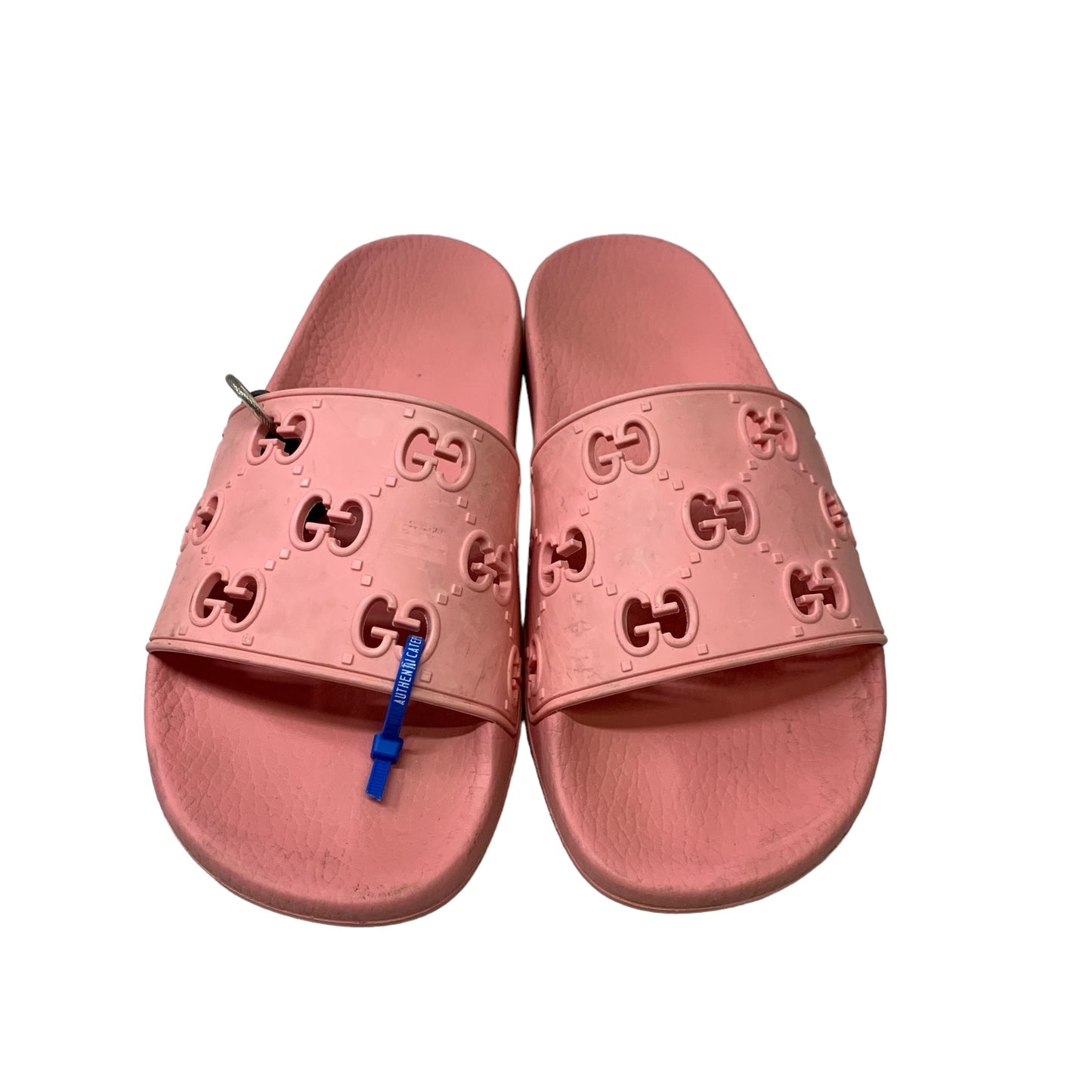 Pink Sandals Luxury Designer Gucci, Size 11.5