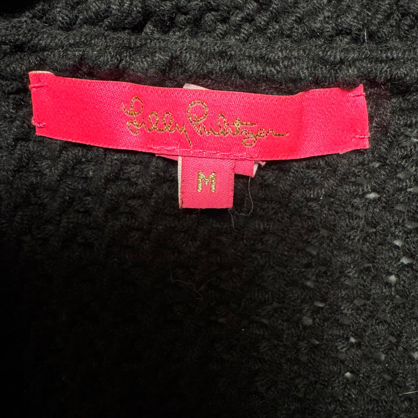 Trinette Vest Designer By Lilly Pulitzer In Black, Size: M