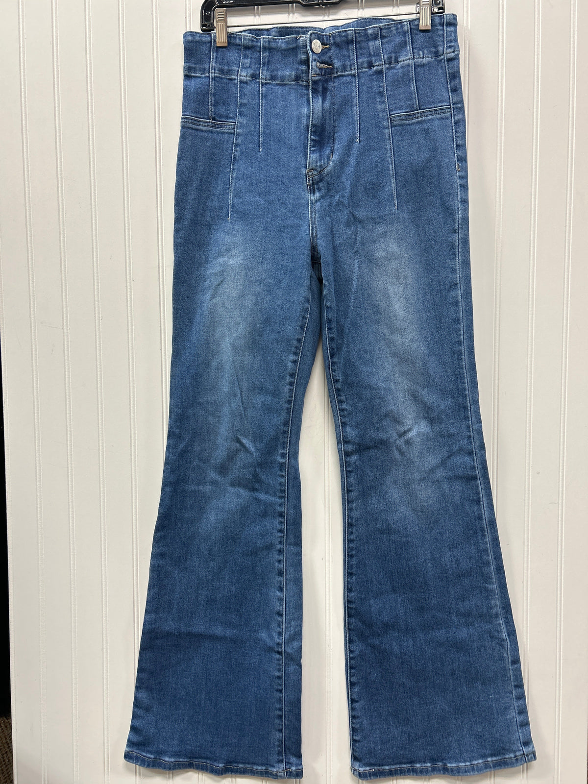 Jeans Flared By Risen In Blue Denim, Size:10