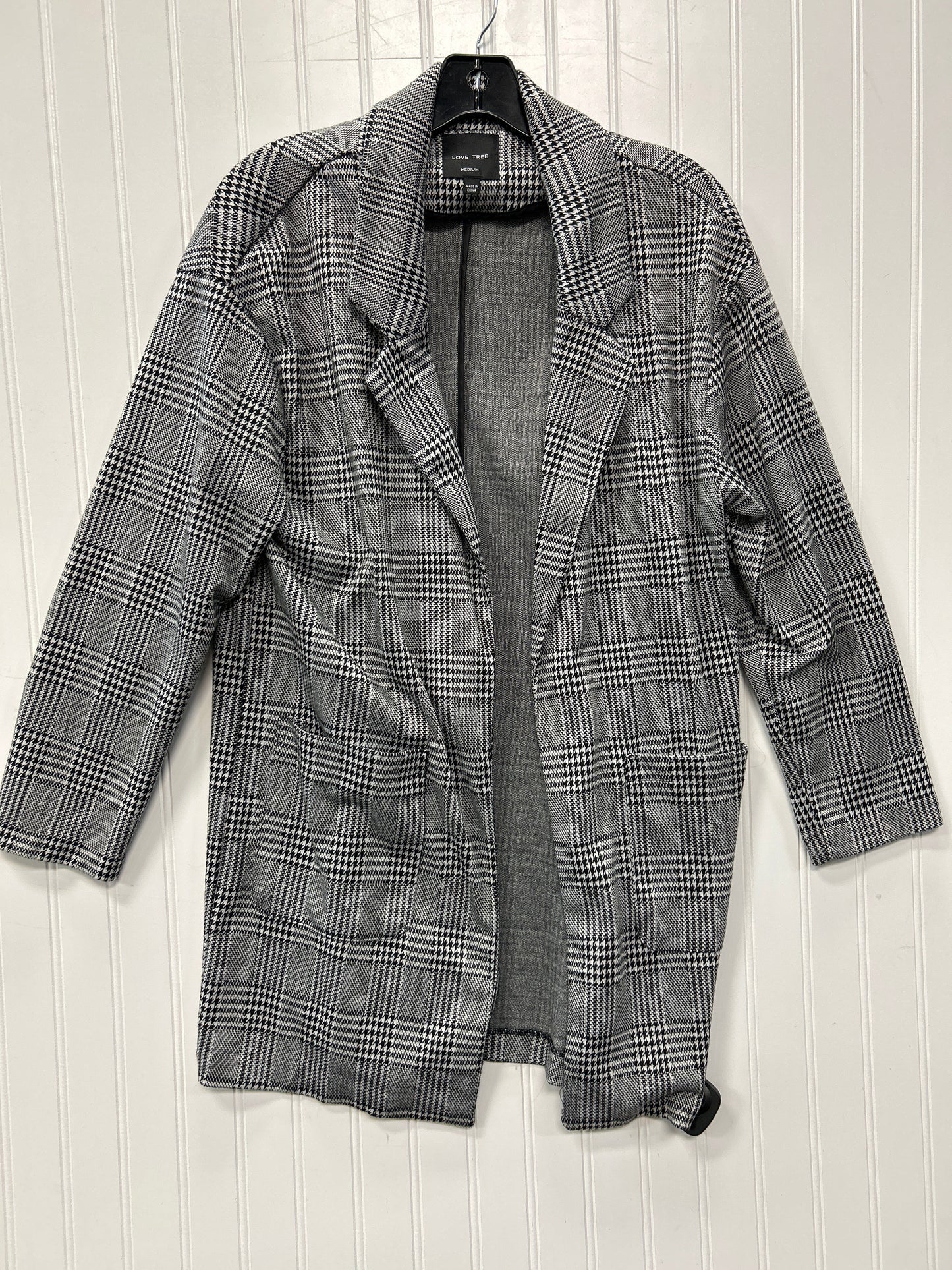 Blazer By Love Tree In Plaid Pattern, Size:M