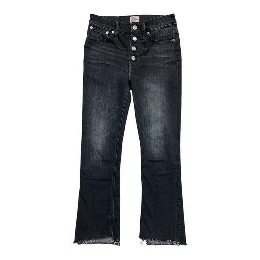 Jeans Boot Cut By J. Crew In Black Denim, Size:2