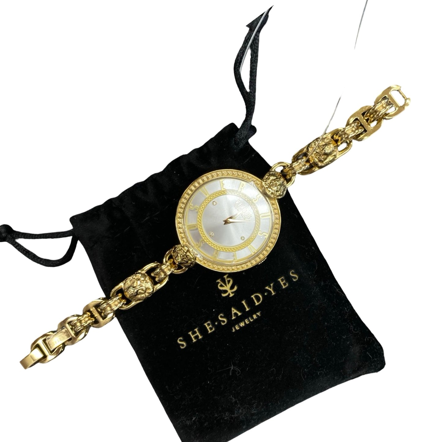 Watch Luxury Designer By Versace In Gold