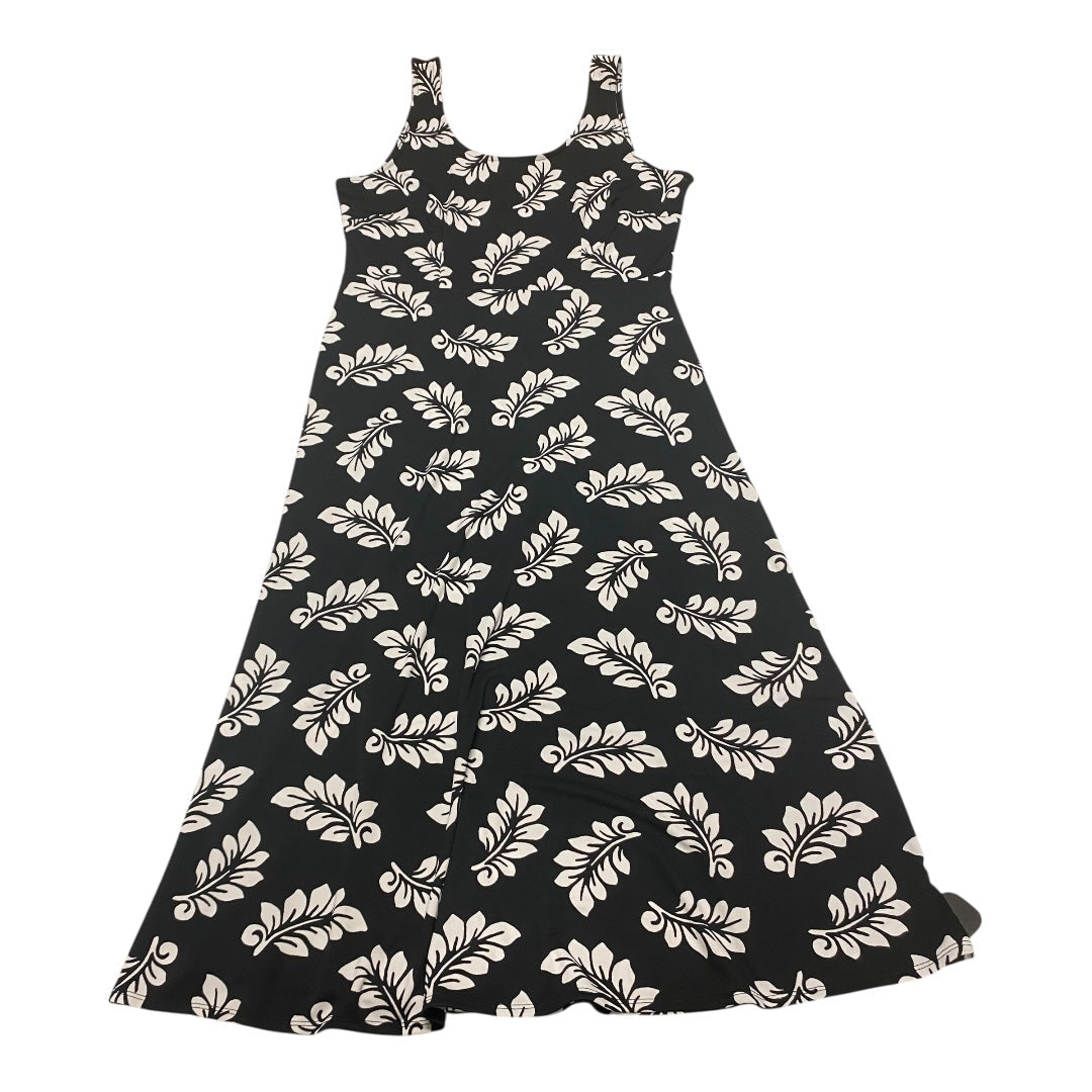 Dress Casual Maxi By Talbots In Black & White, Size:Mp