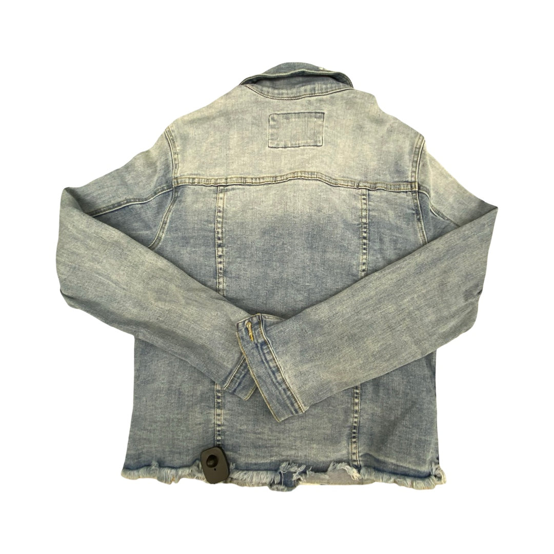Jacket Denim By Kancan In Blue Denim, Size:M